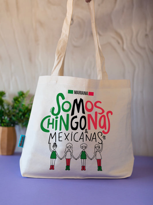 Bolsa y estuche - Somos Chingonas & Mexicanas