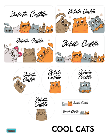 Etiquetas Cool Cats