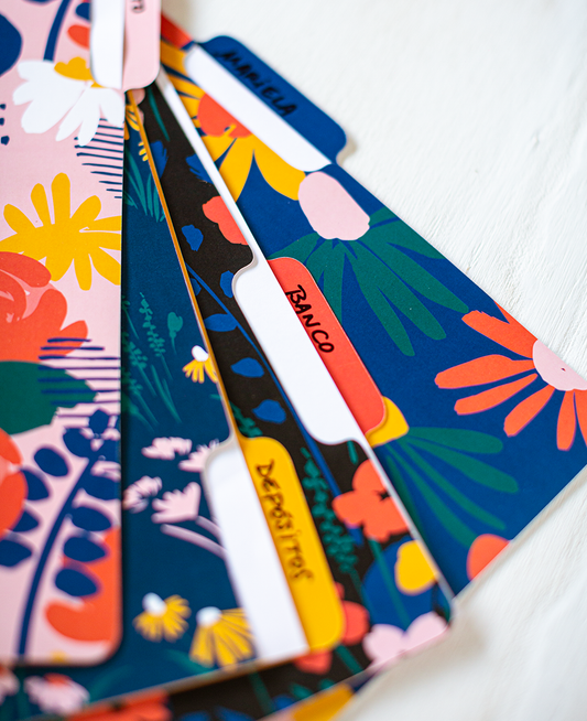 Folders Floral Set de 4