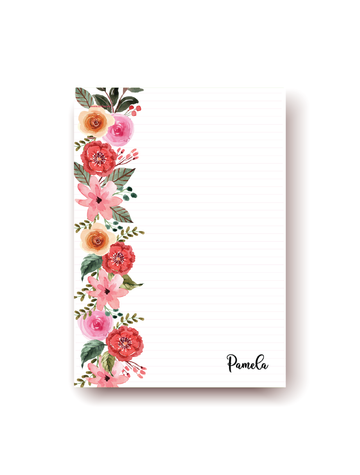 Bloc de Notas Floral