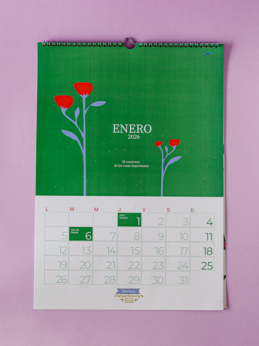 Calendario Florecer