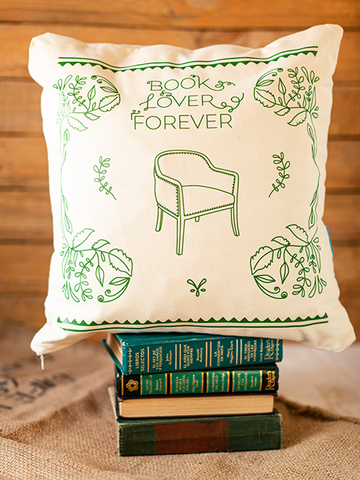 Cojin Book Lover Vintage