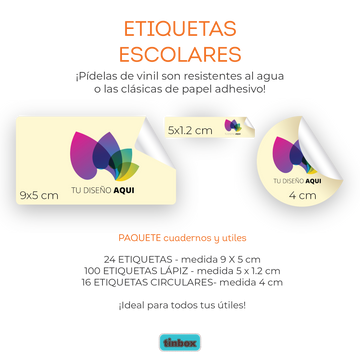 Etiquetas Escolares Mi Diseño