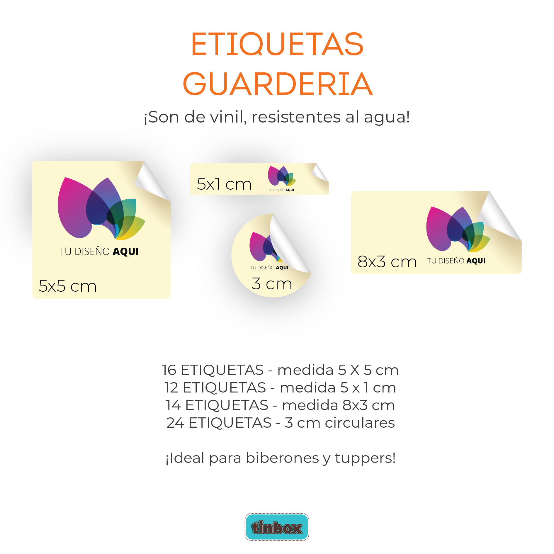 Etiquetas Infantiles Guardería Tu Diseño