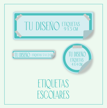 Etiquetas Escolares Tu Diseño