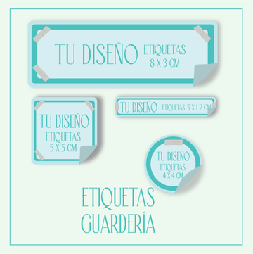 Etiquetas Infantiles Guardería Tu Diseño