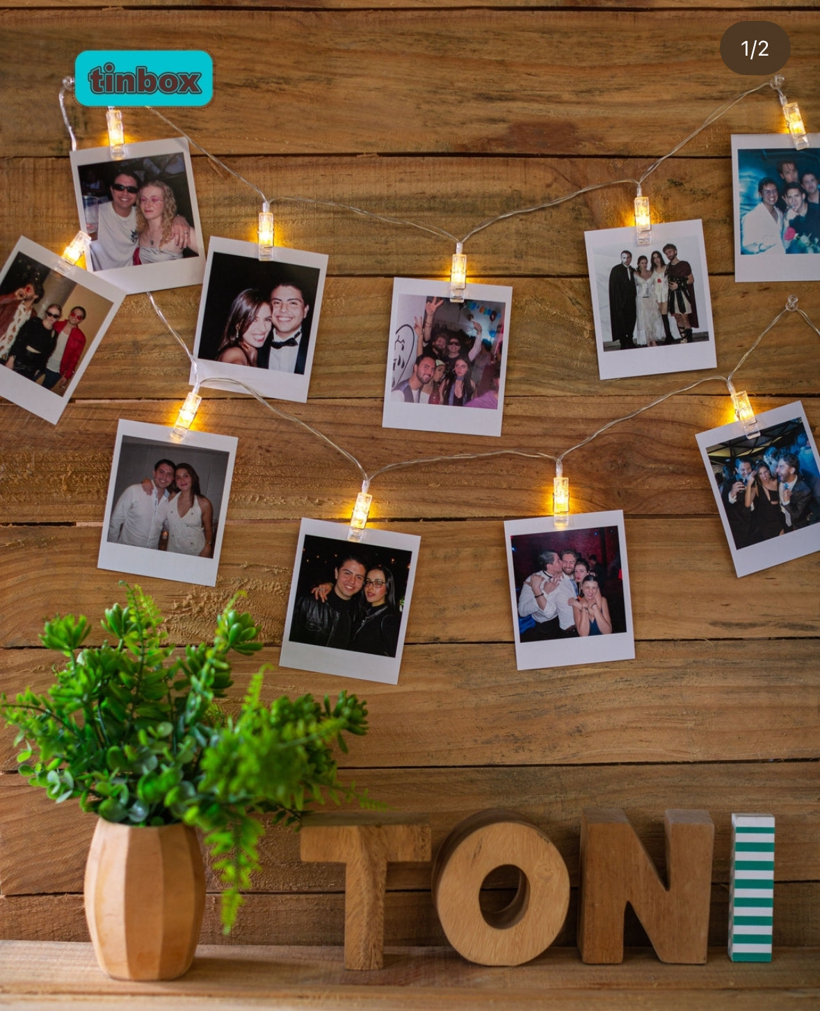 Guirnalda de Luces con Fotos