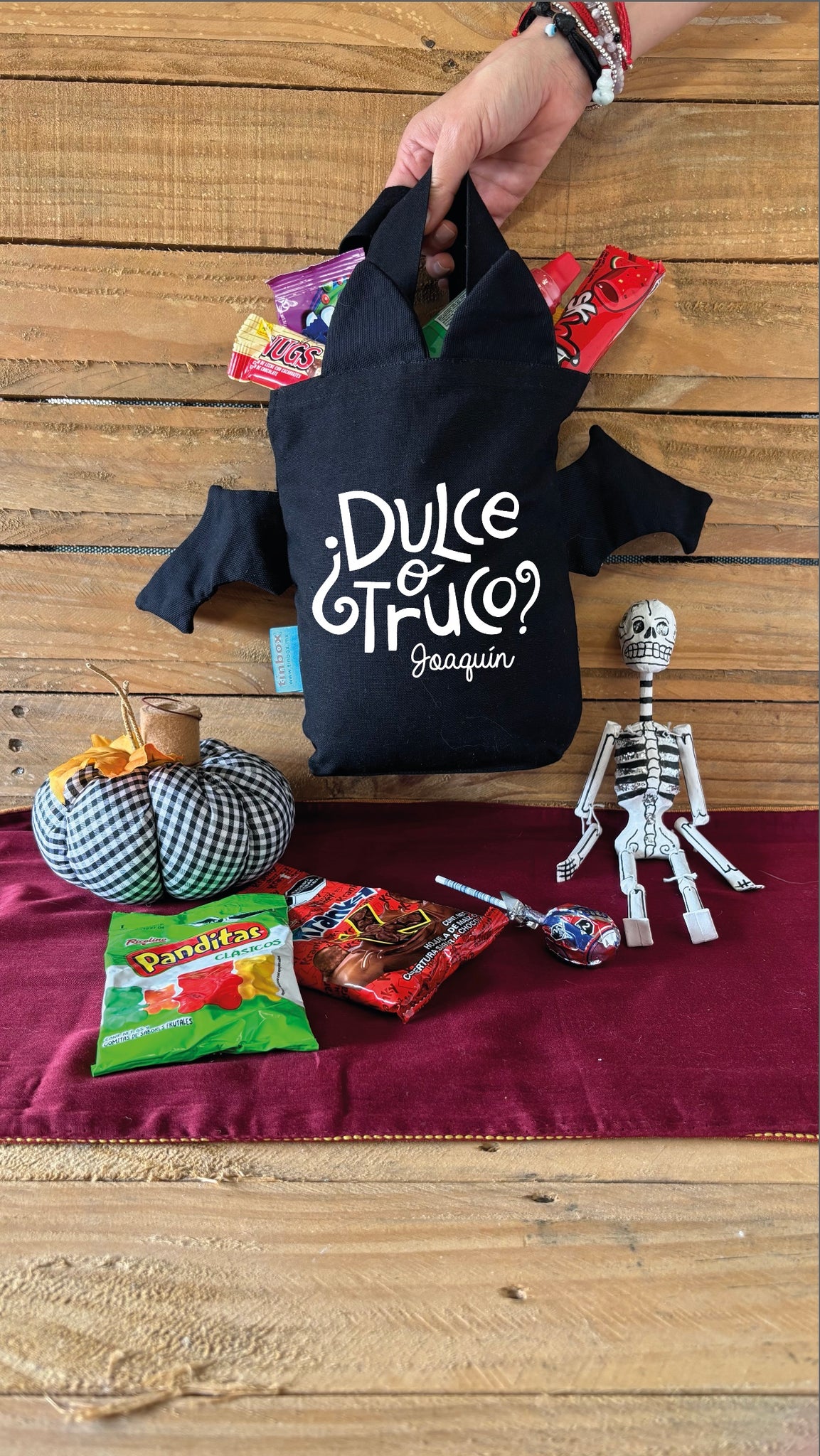 Mini Bolsa Murciélago Dulce o Truco