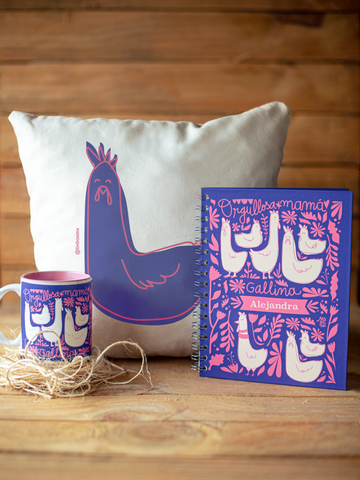Kit Orgullosa Mamá Gallina -Lila