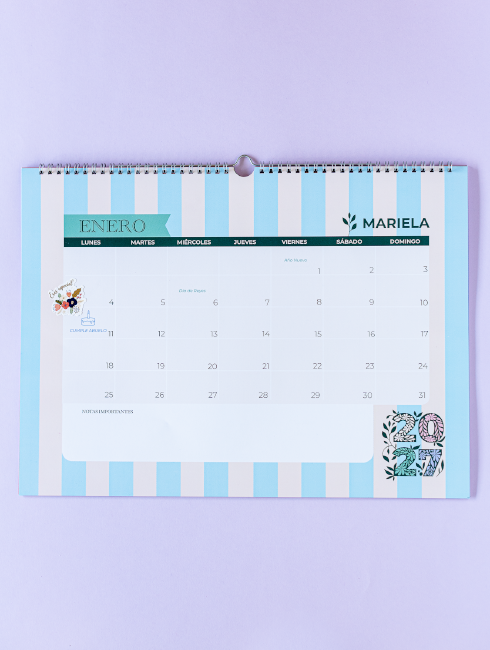 Planeador Anual Picnic Stripes
