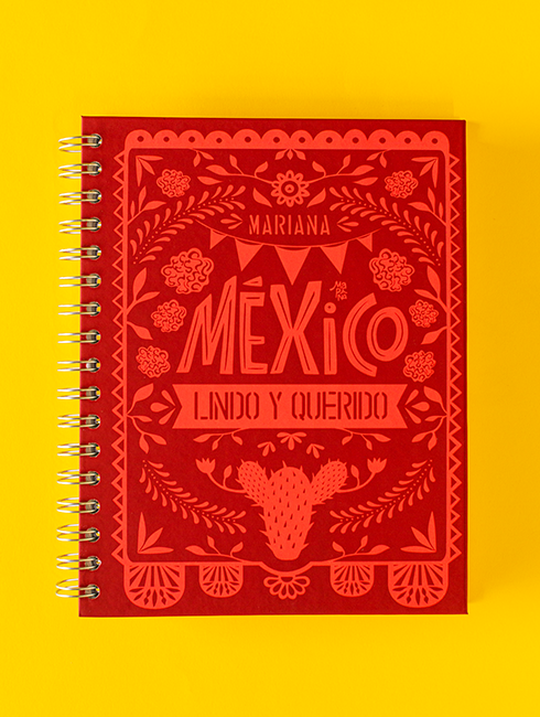 Libreta México Lindo Roja