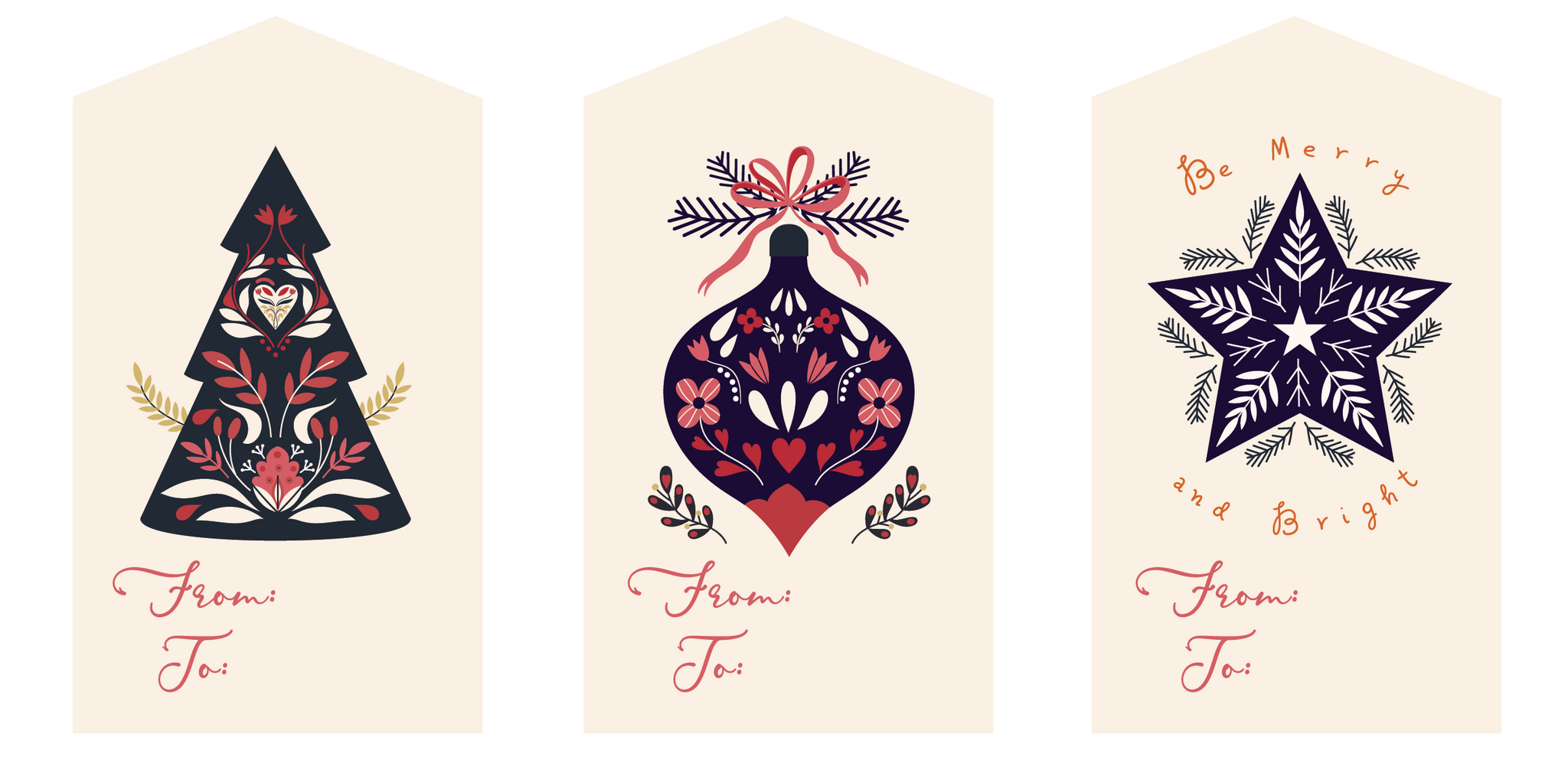 Tags para regalos Navidad