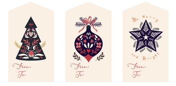 Tags para regalos Navidad