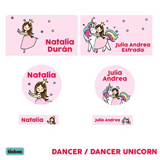 Etiquetas - Dancer Unicorn